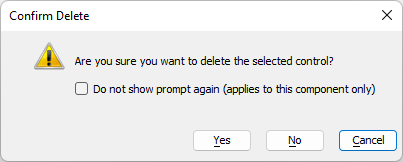 Confirm Delete prompt